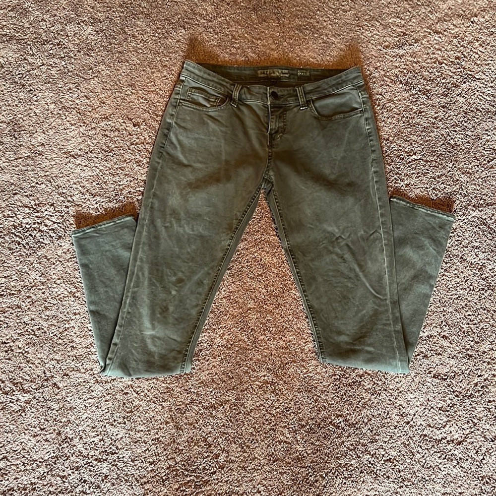 BKE denim army green jeans